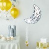 Juvale Pull String Crescent Moon Pinata for Birthday, Twinkle Twinkle Little Star Gender Reveal Party Decorations, Silver Foil, 17 x 11 x 3 In - 2 of 4