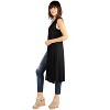 24seven Comfort Apparel Sleeveless Long Cardigan Vest - 2 of 4