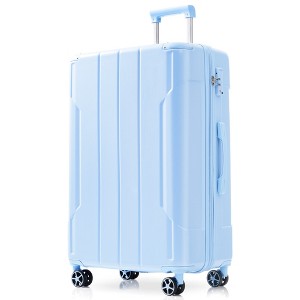 ChicFurnit Luggage 28" Hardside Large Checked Luggage, Hardshell Suitcase ABS Suitcase with Double Spinner Wheels, TSA Lock, Blue, 29.5"*18.5"*11.6" - 1 of 4