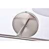 Elegant Lighting Bethany 2 lights bath sconce in satin nickel with white fabric shade - 4 of 4