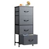 Dresser 4-Drawer Fabric Storage Tower Organizer for Bedroom, Hallway, Entryway, Closets with Steel Frame, Wood Top, Easy Pull Handle - 2 of 4