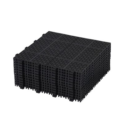 Interlocking Deck Tiles, Outdoor Waterproof & Anti-slip, for Patio, Balcony, Pool Side, Bathroom, Shower, Balcony, Porch