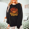 Simply Sage Market Fall Vibes Pumpkin And Leaves Lightweight Garment Dyed Sweatshirt - 3 of 4