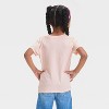 Toddler Girls' Flowers Graphic T-Shirt - Cat & Jack™ Light Peach - 3 of 4