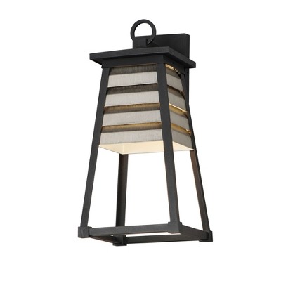 Maxim Lighting Shutters 1 - Light Wall Light in  Weathered Zinc/Black