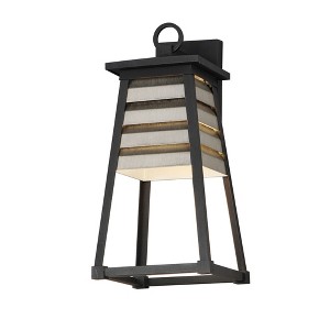 Maxim Lighting Shutters 1 - Light Wall Light in  Weathered Zinc/Black - 1 of 3