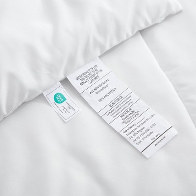 Twin White Down Alternative Microfiber Comforter