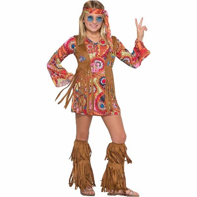 Forum Novelties Girl's Peace Lovin Hippie Costume Large : Target