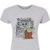 Women's - Star Wars - The Mandalorian Grogu Panels Fitted Graphic T-Shirt - 2 of 3