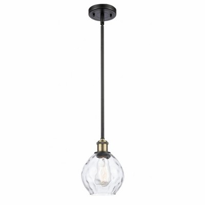 Waverly - 1 Light Stem Hung Mini Pendant In Industrial Style-9 Inches Tall and 6 Inches Wide