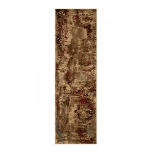 Bohemian Modern Abstract Vintage Indoor Runner or Area Rug by Blue Nile Mills - 1 of 4