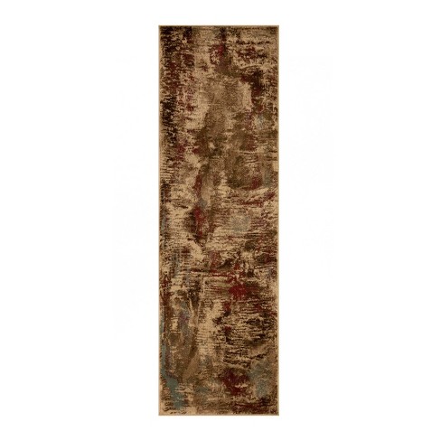 Bohemian Modern Abstract Vintage Indoor Runner or Area Rug by Blue Nile Mills - image 1 of 4