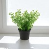 Unique Bargains Artificial Plants Bellflower Decorative Pot Plastic 2.76"x2.76"x6.69" 1 Pc - 2 of 4
