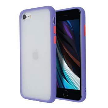 Insten Hybrid Case Compatible With Iphone 12 Pro Max 6.7 Inch Translucent  Matte Hard Back With Soft Tpu Bumper Frame, Navy Blue : Target