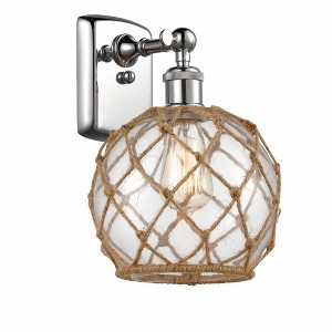Farmhouse Rope - 1 Light Wall Sconce In Industrial Style-13 Inches Tall and 8 Inches Wide - 1 of 1