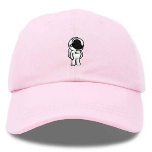 Dalix Astronaut Embroidered Alien Dad Hat Cotton Baseball Cap Adjustable Mens - 1 of 4