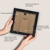 Americanflat Sonogram Picture Frame - 7x7 Ultrasound Frame for 3x4 Sonograms with Interchangeable Mats -- Photo Frame for Tabletop and Wall - Black - 4 of 4