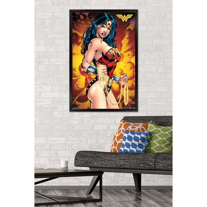Trends International DC Comics - Wonder Woman - Vibrant Framed Wall Poster Prints, 2 of 7