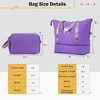 Lyngins 20/24 Inch 4 PCs Carry on Luggage Sets with Travel Duffel Bag and Toiletry Bag,Suitcases Sets with Spinner Wheels for Family Trips - 3 of 4