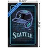 Trends International MLB Seattle Mariners - Neon Helmet 23 Framed Wall Poster Prints - 3 of 4