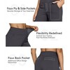 BABYYER Women's Yoga Pants, High-Waist Straight-Leg Work Pants, Wide Leg Casual Sweatpants with Pockets, Breathable and Elastic - 2 of 4