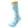 Men's Steel Blue Tropical Cocktail Novelty Socks - 2 of 3