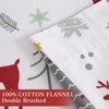Christmas Flannel Sheets, 100% Cotton Holiday Bed Sheet Set, Deep Pocket Fitted Sheet, Soft Warm Brushed Christmas Sheet - 3 of 4