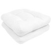 Patio Cushions Outdoor Chair Pads Thick Fiber Fill Tufted 19" x 19" by Sweet Home Collection® - 3 of 4