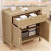 TROPOW 34.3" Modern Farmhouse Buffet Cabinet,2-Door Sideboard with Adjustable Shelf, Slim Console Coffee Bar for Entryway, Living Room & Kitchen - 3 of 4
