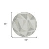 Taupe Brown And Beige Geometric Washable Indoor Outdoor Area Rug - 3 of 4