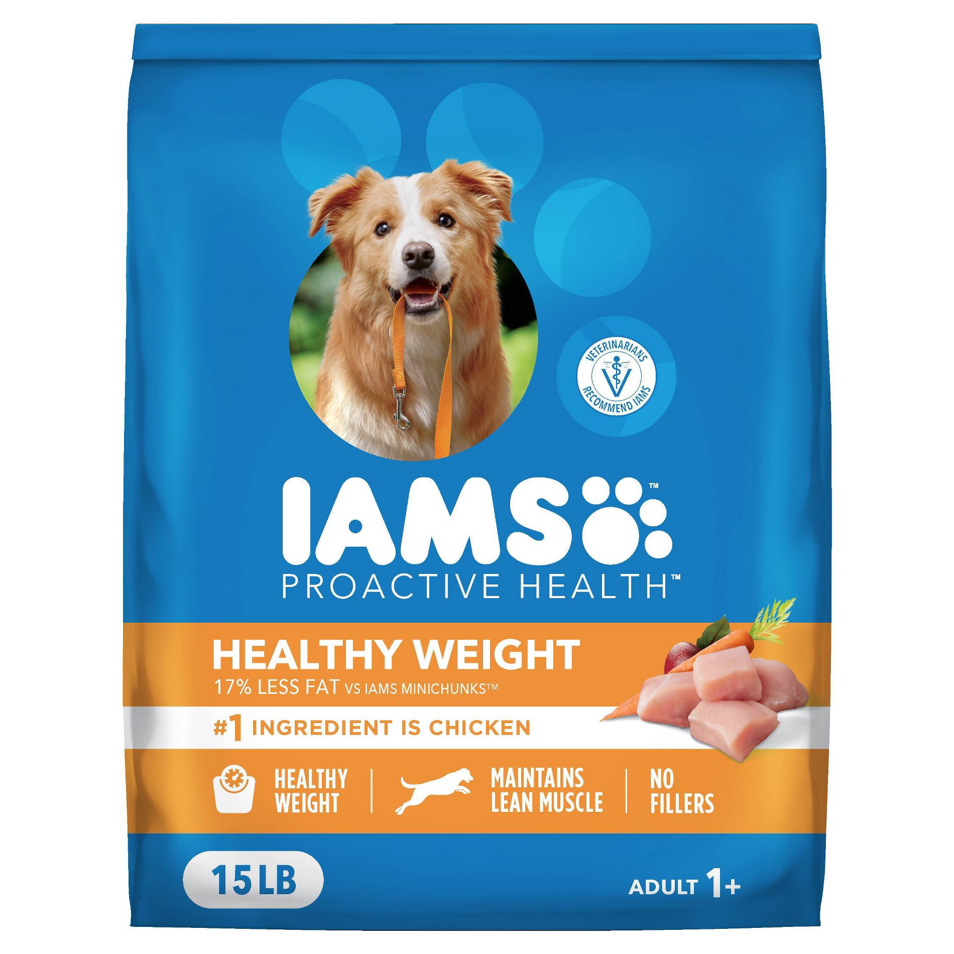 IAMS Proactive Health Weight Control Grain with Chicken Flavor Dry Dog Food - 15lbs