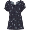 Women's Ruffle Sleeve Print Top - LASCANA - 2 of 4