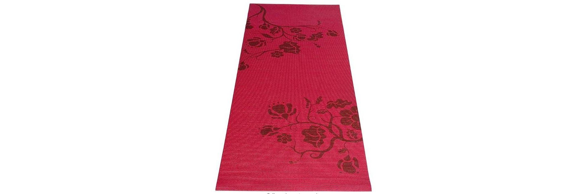 Tone Fitness Floral Yoga Mat - Red(5mm)