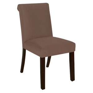 Skyline Rollback Velvet Dining Chair - Skyline Furniture , Light Brown