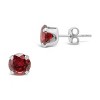 SHINE by Sterling Forever Sterling Silver 7mm Rainbow CZ Studs - 2 of 3