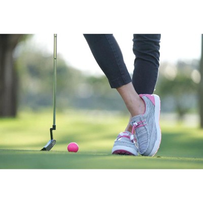 Обувь SKONI Women's Spikeless | Slip On | Lightweight | Golf Shoe (Grey/Pink, 7.5) — фото 2