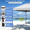 Anybear 10x10FT White Pop Up Canopy Tent with 2 Sidewalls - 2 of 4