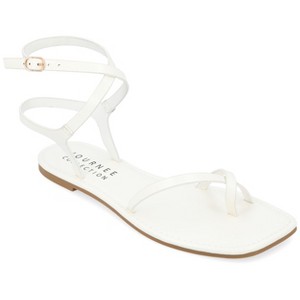 Journee Collection Womens Charra Buckle Flat Sandals - 1 of 4