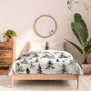 Ninola Design Winter Snow Trees Forest Neutral Comforter + Pillow Sham(s) - Deny Designs - 3 of 3