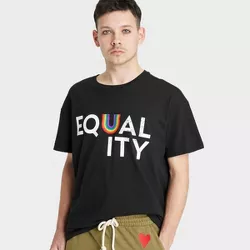 Pride Adult Equality Short Sleeve T-Shirt - Black S