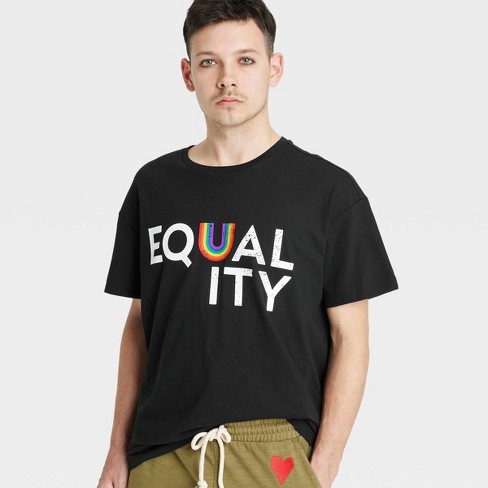 Pride Adult Equality Short Sleeve T-Shirt - Black - image 1 of 3