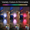 LLHZSY 7" RGB LED Outdoor Wall Light Sconces Up and Down 2-Light Fixture for House Porch Patio Garage - 3 of 4