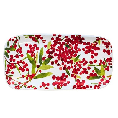 Tag 1.5 Inch Sprig Platter Christmas Berries Serving Platters