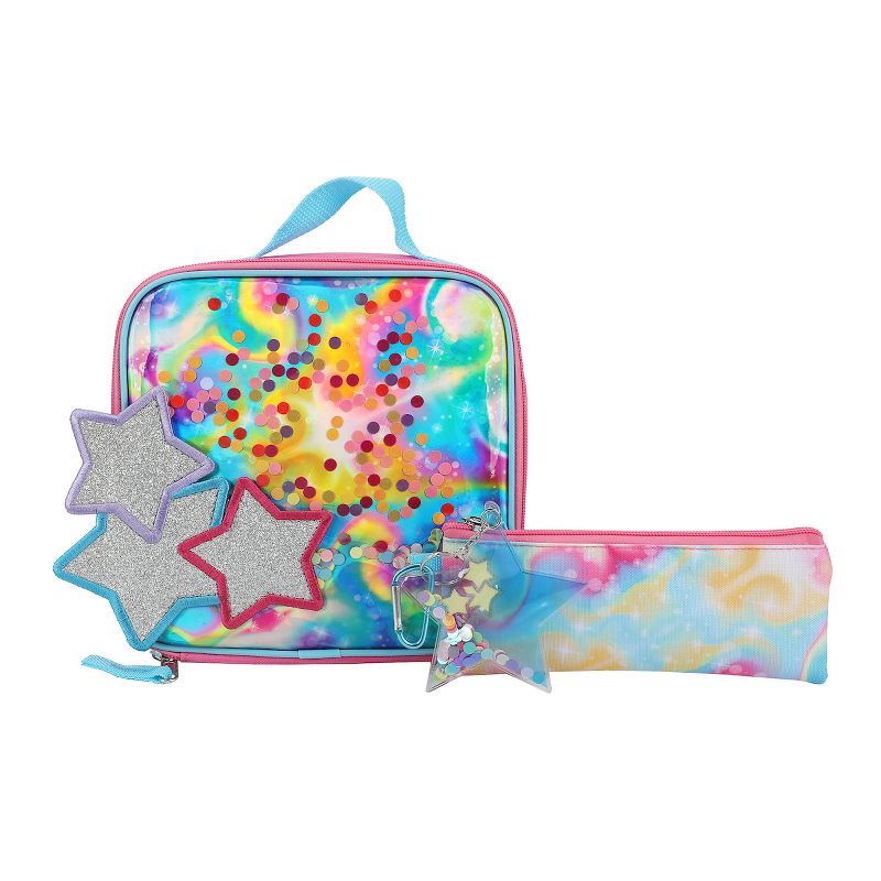 Rainbow And Stars 16" 5-Piece Backpack & Lunchbox Set, 4 of 7
