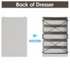 5 Drawer Tall Dresser with Charging Station, TV Stand, Chest of Drawers - 3 of 4