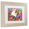 Trademark Fine Art Pat Saunders-White Fuschia Strata Matted Framed Art - image 3 of 4