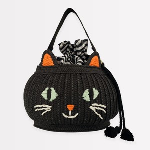 Meri Meri Trick Or Treat Cat Basket Bag (Pack of 1) - 1 of 4
