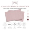 Classic Cool & Crisp 100% Cotton Percale Pillow Case Set - 2 of 3