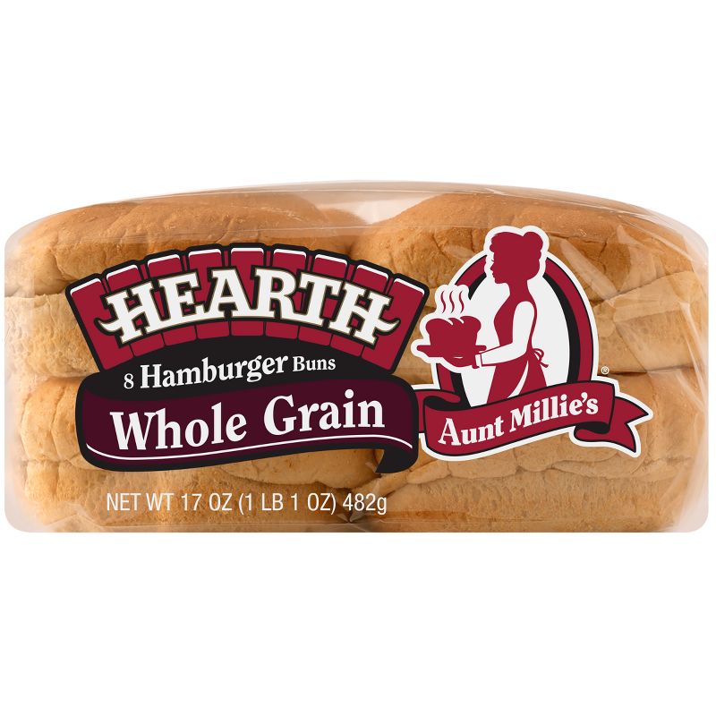 Aunt Millie&#39;s Whole Grain Vegan Hamburger Buns - 17oz/8ct, 3 of 7