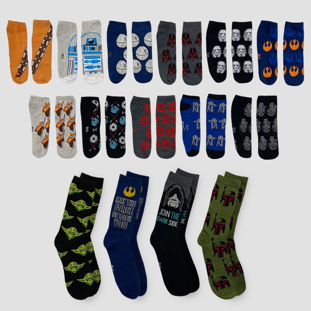 Star Wars 15 Pack Crew & Lowcut Socks